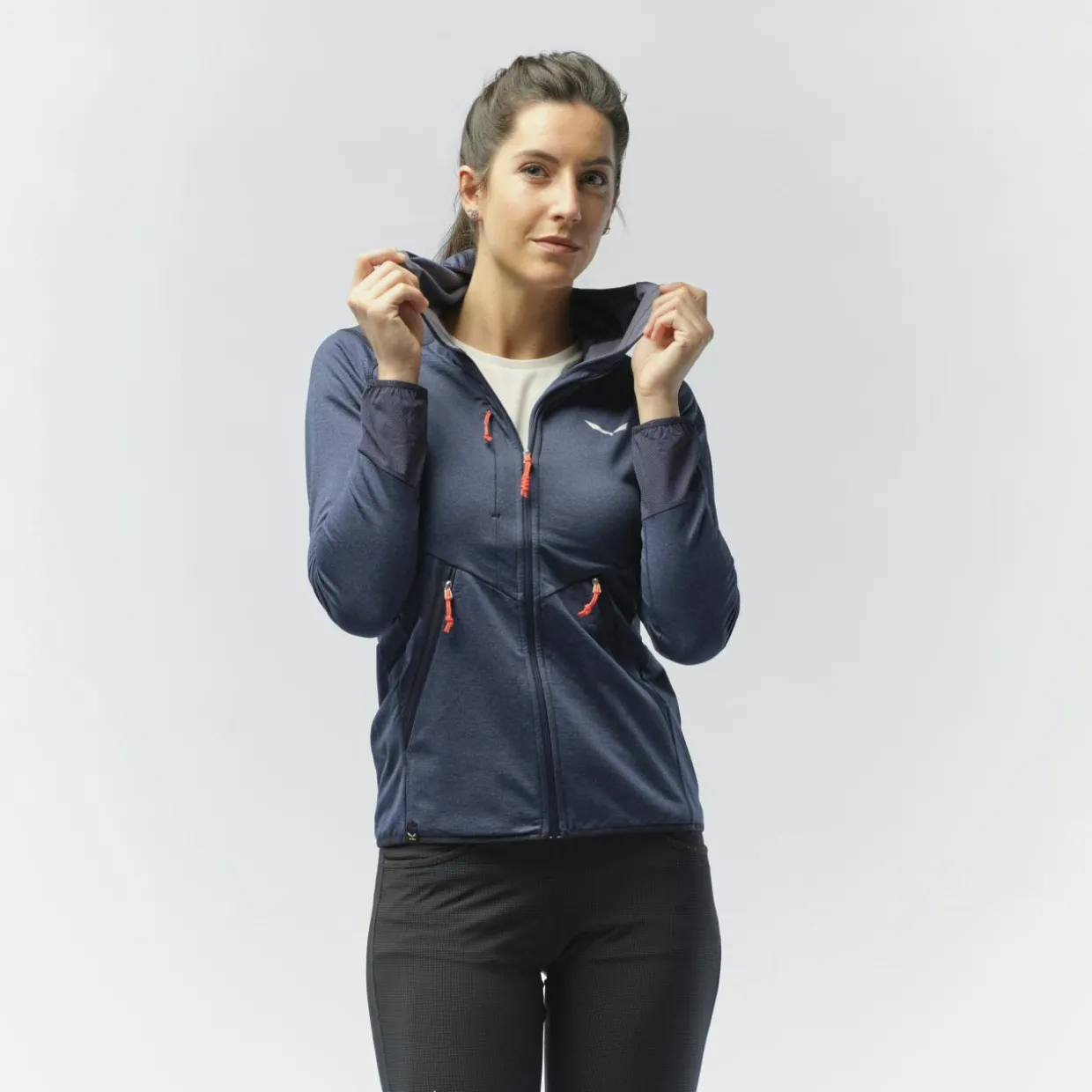 Agner Hybrid Polarlite Durastretch Felpa con Cappuccio Donna