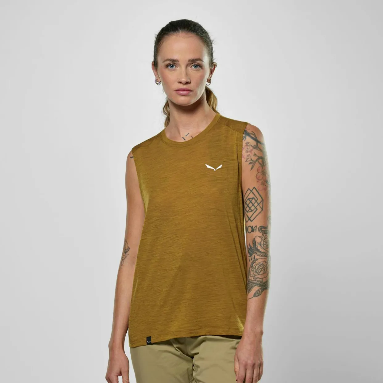 Eagle Minilogo Merino Canotta Donna