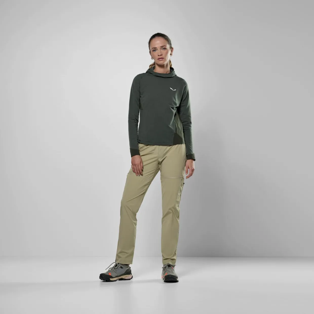 Puez Merino Durastretch Felpa con Cappuccio Donna