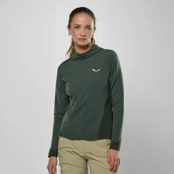 Puez Merino Durastretch Felpa con Cappuccio Donna