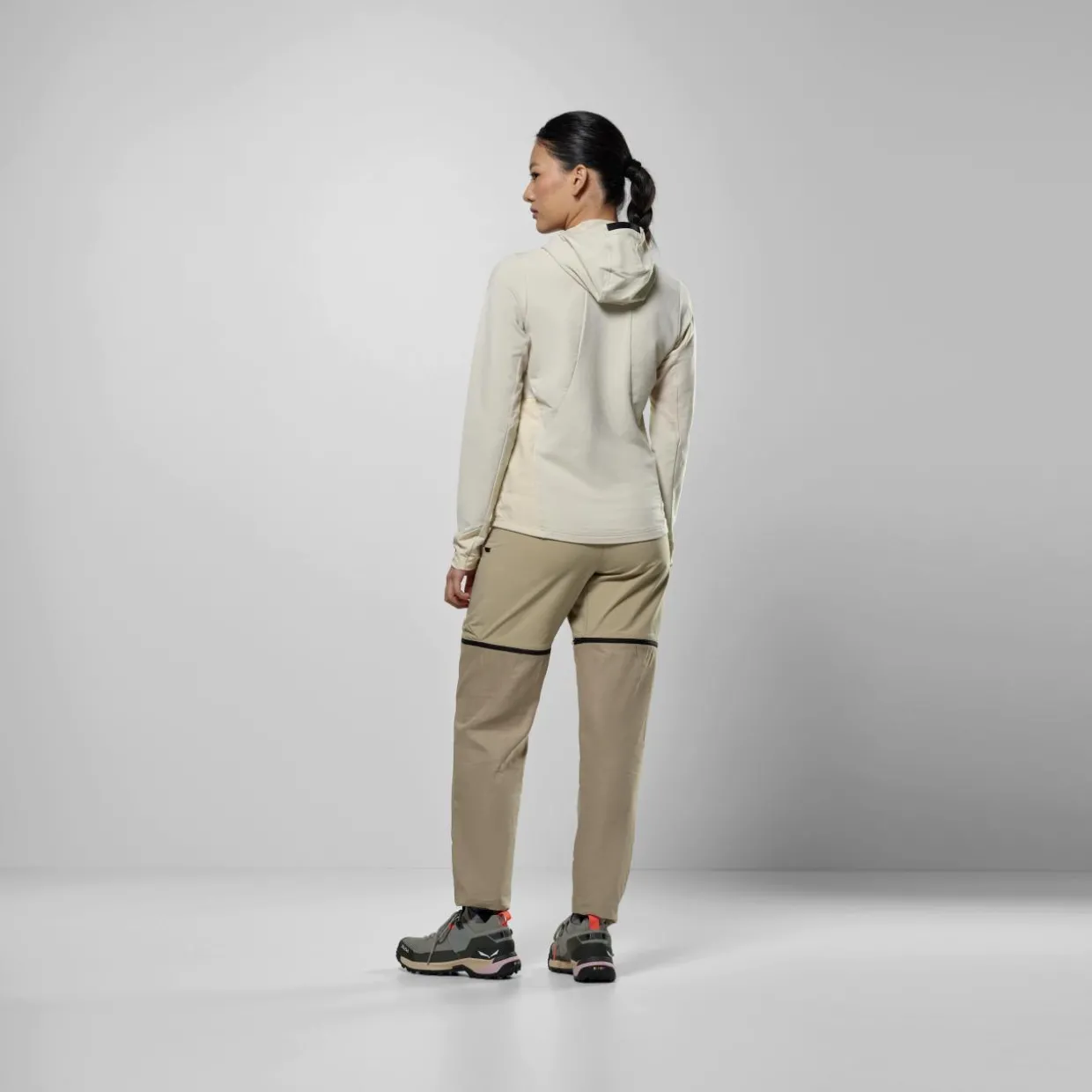 Puez Merino Durastretch Felpa con Cappuccio Donna