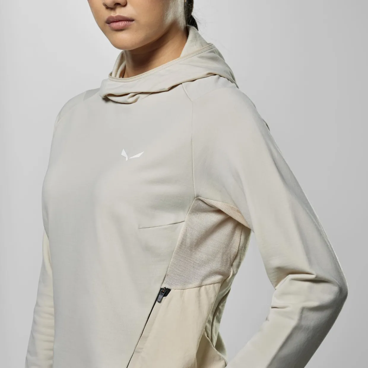 Puez Merino Durastretch Felpa con Cappuccio Donna