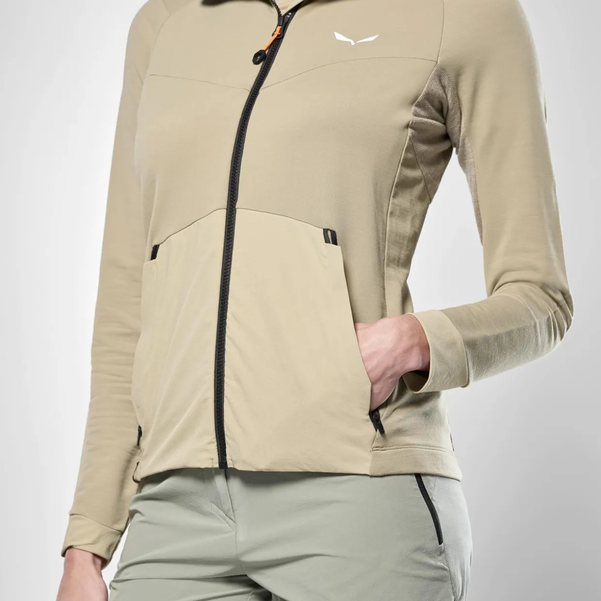 Puez Merino Durastretch Felpa con Cerniera Donna