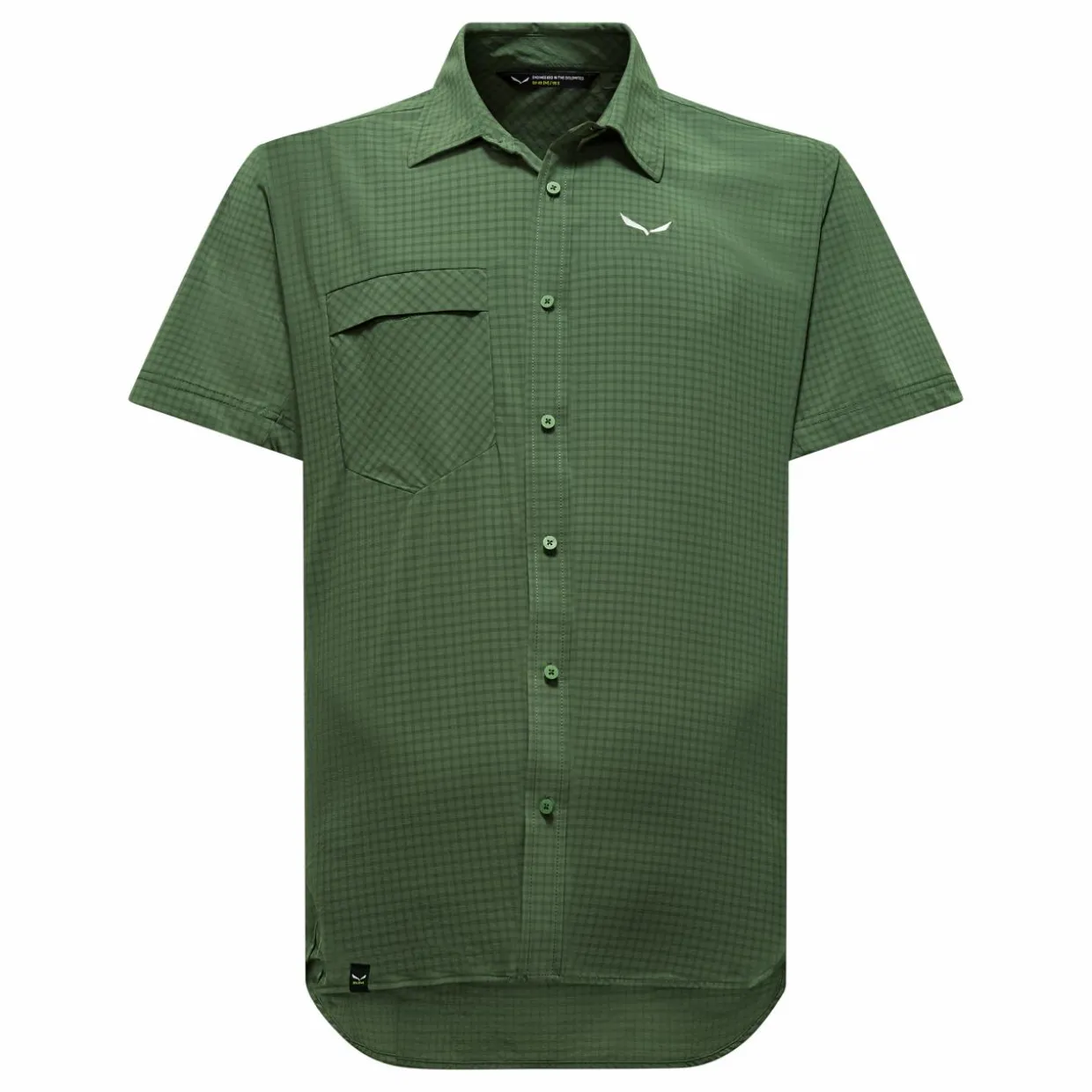 Puez Minicheck Dry'Ton Camicia Maniche Corte Uomo