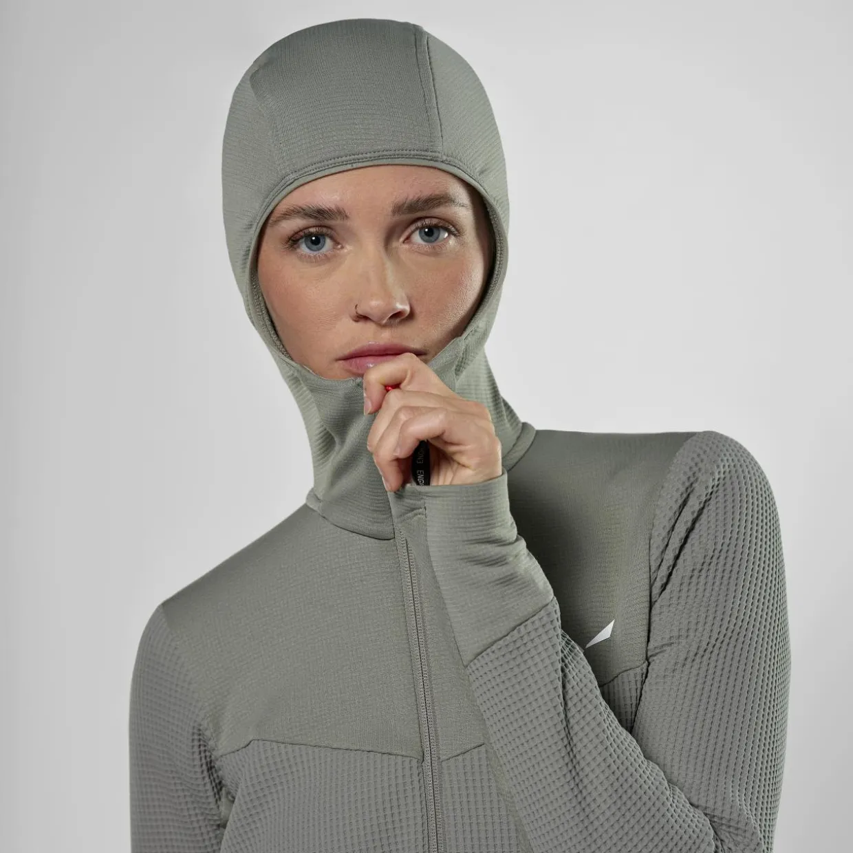 Puez Waffle Hybrid Polarlite Felpa con Cappuccio Donna