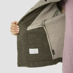 Sarner Undyed Wool Giacca Con Cappuccio Donna
