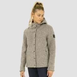Sarner Undyed Wool Giacca Con Cappuccio Donna