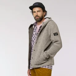 Sarner Undyed Wool Giacca Con Cappuccio Uomo