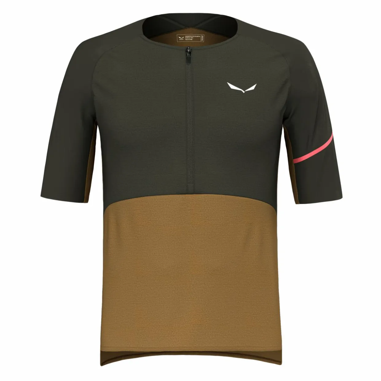 Vento Merino Mezza Zip Maglietta Uomo