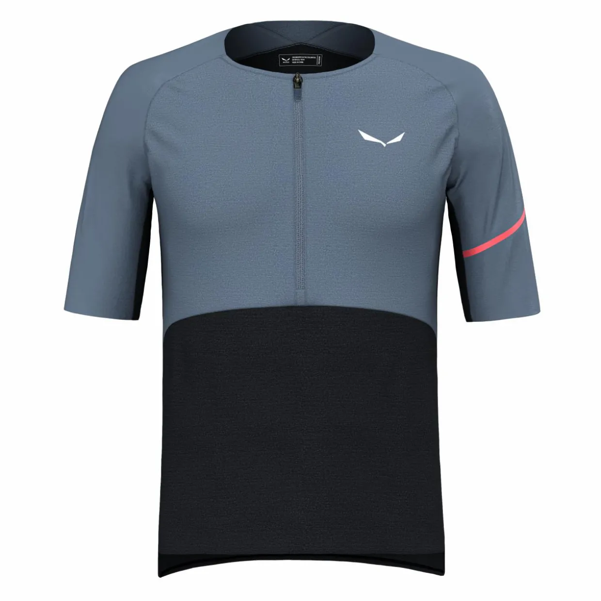 Vento Merino Mezza Zip Maglietta Uomo