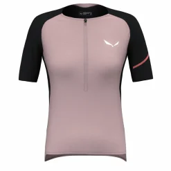 Vento Merino Mezza Zip Maglietta Donna