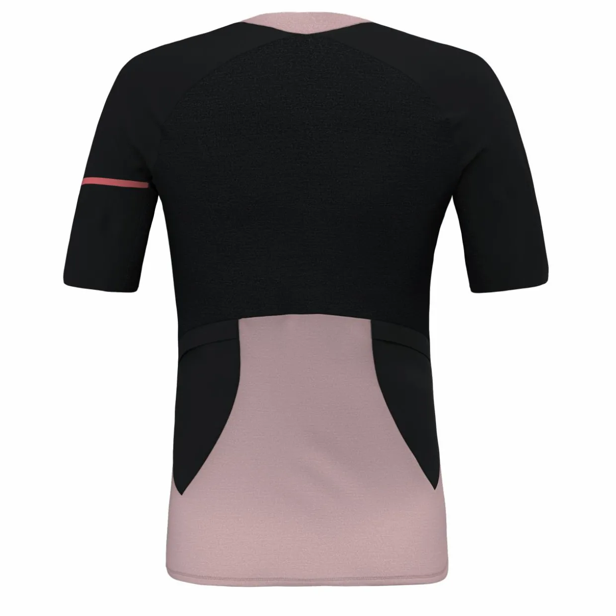 Vento Merino Mezza Zip Maglietta Donna