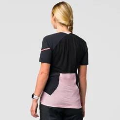 Vento Merino Mezza Zip Maglietta Donna