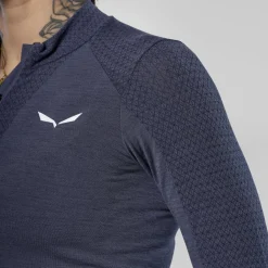 Zebru Responsive Mezza Zip Maglietta Donna