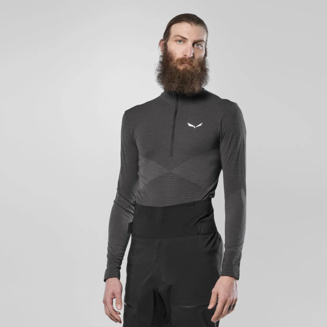 Zebru Responsive Mezza Zip Maglietta Uomo